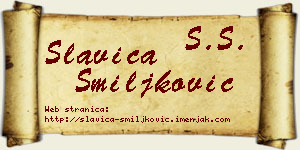 Slavica Smiljković vizit kartica